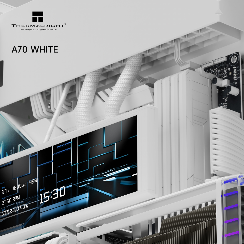 Vỏ case máy tính Thermalright TR - A70 Tempered Glass - WHITE (ATX / Micro-ATX / Mini-ITX)