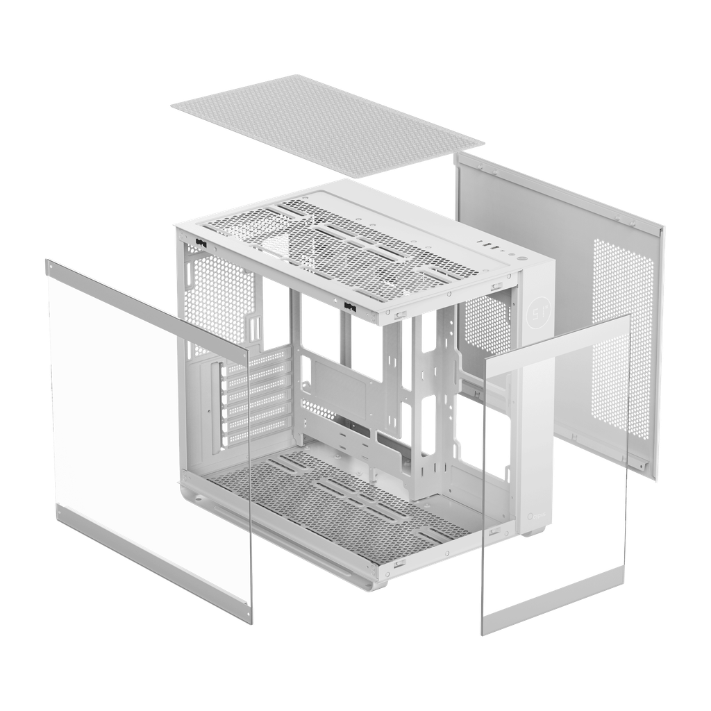 Vỏ Case Ocypus Iota C70 ARGB - WHITE (Kèm 6 Fan ARGB)