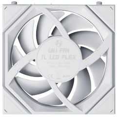 Fan case UNI FAN TL LCD FLEX 1 PACK | REVERSE - WHITE (QUẠT LẺ 12CM)