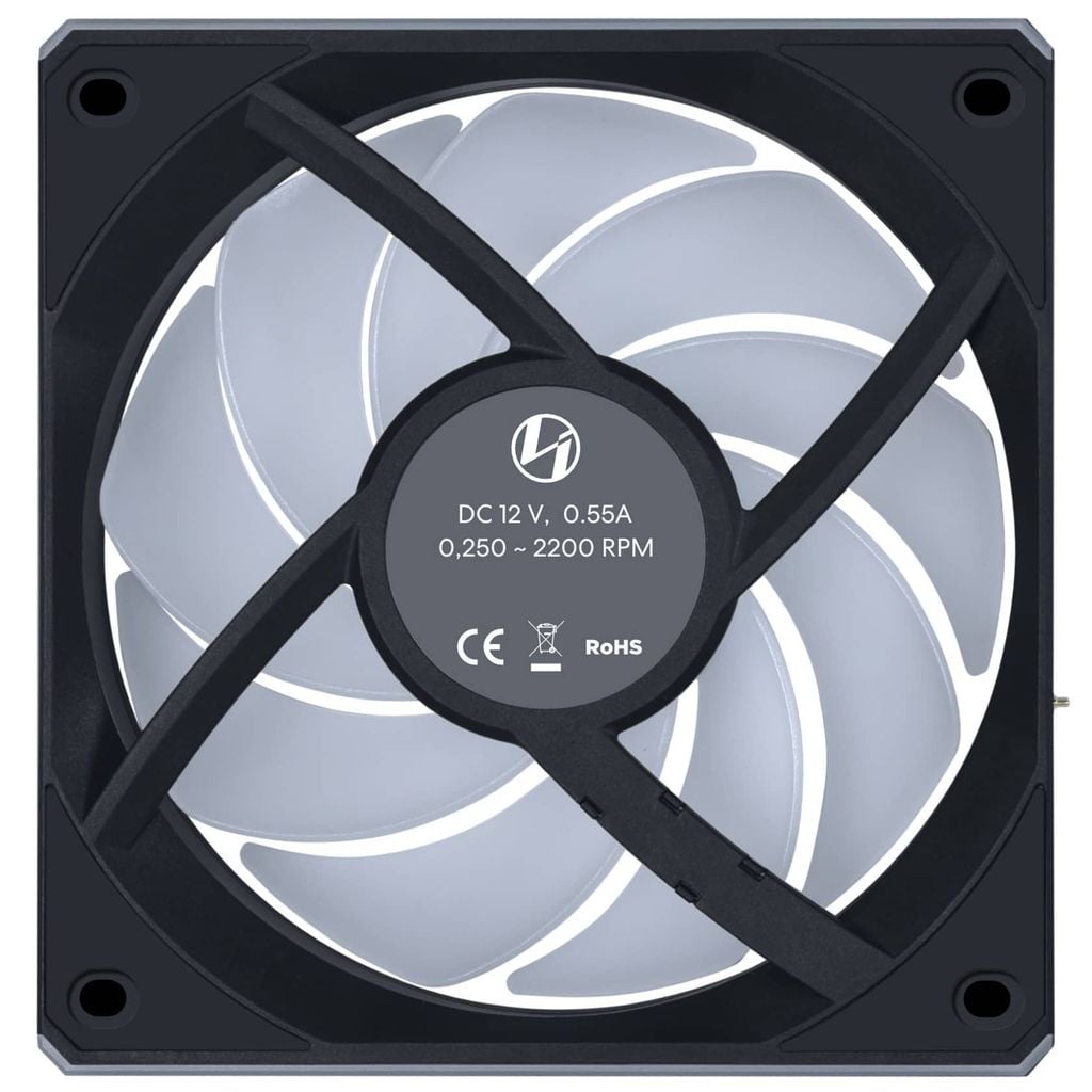 Bộ 3 fan case Lian Li Uni Fan CL WIRELESS 120 REGULAR | REVERSED BLADE - BLACK