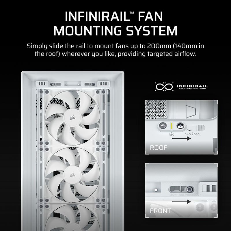 Vỏ Case máy tính Corsair FRAME 5000D RS - WHITE