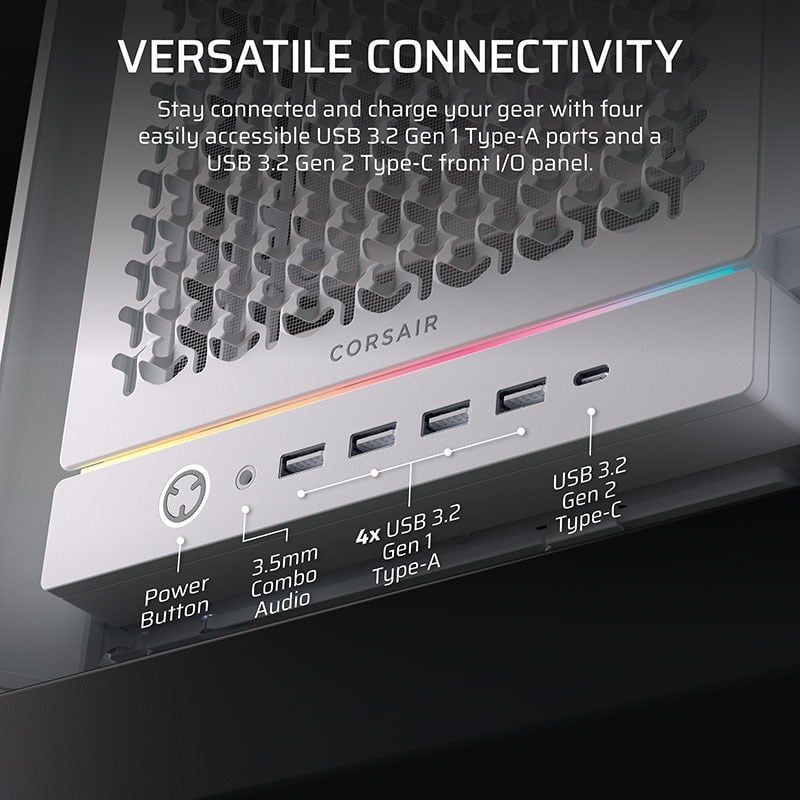 Vỏ Case máy tính Corsair FRAME 5000D RS - WHITE