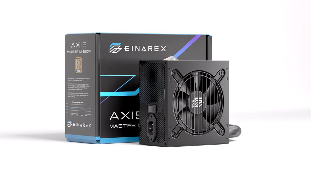 NGUỒN MÁY TÍNH EINAREX AXIS MASTER L1 650W 80Plus BRONZE - BLACK