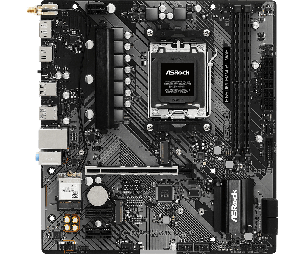 BO MẠCH CHỦ MAINBOARD ASROCK B650M-H/M.2+ WIFI