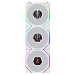 Bộ 3 fan case Lian Li Uni Fan TL LCD FLEX 120 Regular | Reversed Blade - WHITE (3 QUẠT/ CÓ LCD)