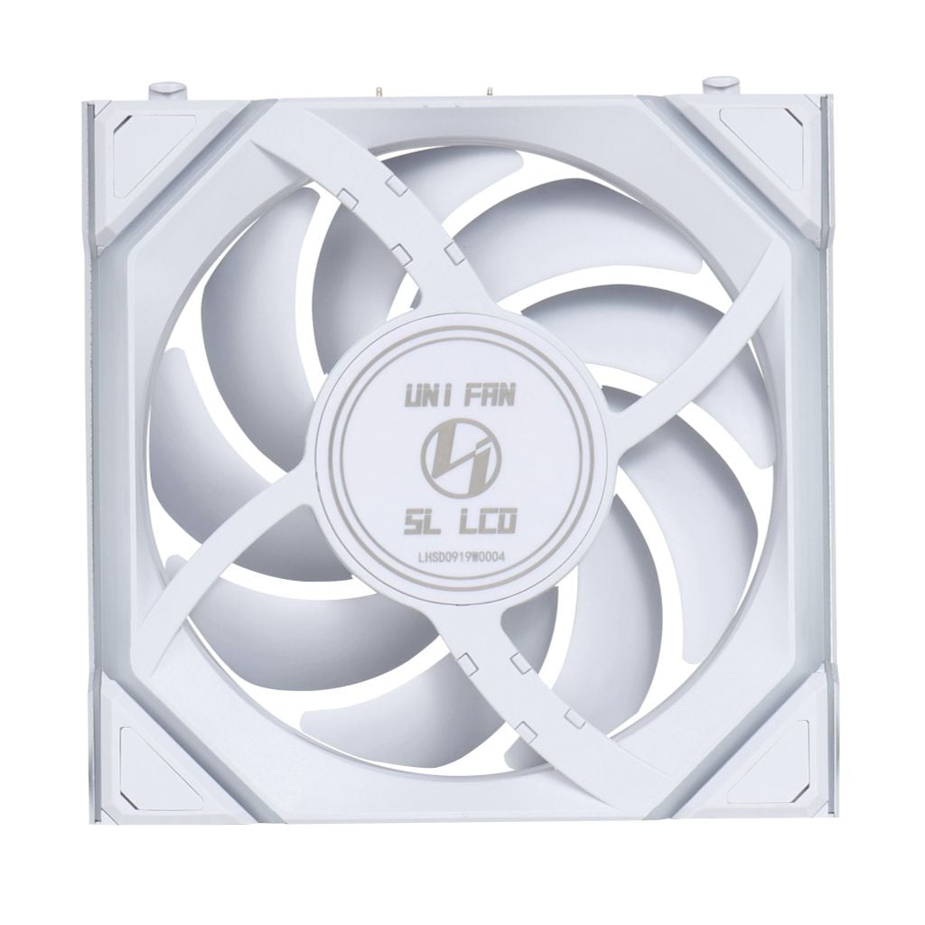 Fan Case Lian Li Uni Fan SL Wireless LCD 120 | Single Pack - WHITE (1 quạt CÓ LCD)
