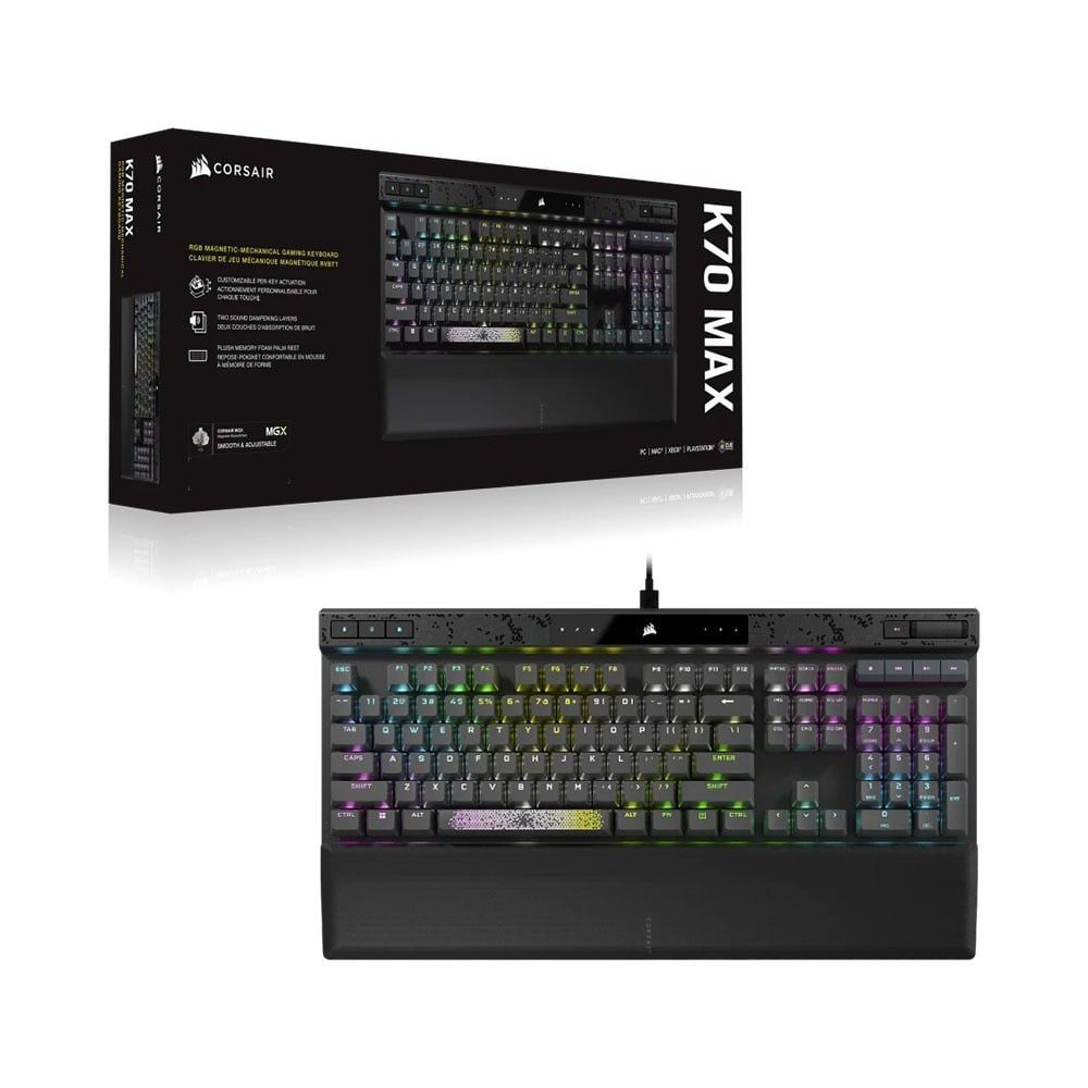 Bàn phím Corsair K70 MAX-MGX White RGB - BLACK
