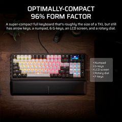 Bàn phím Corsair VANGUARD 96-MLX Pulse Dual Tone PBT-RGB - BLACK & WHITE