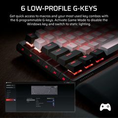 Bàn phím Corsair VANGUARD 96-MLX Pulse Dual Tone PBT-RGB - BLACK & WHITE