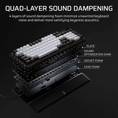Bàn phím Corsair VANGUARD 96-MLX Pulse Dual Tone PBT-RGB - BLACK & WHITE
