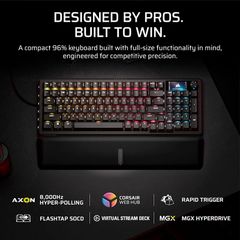 Bàn phím Corsair VANGUARD PRO 96-MGX Hyperdrive RGB - BLACK
