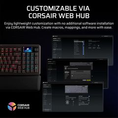 Bàn phím Corsair VANGUARD PRO 96-MGX Hyperdrive RGB - BLACK