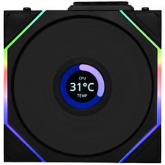 Fan Case Lian Li Uni Fan TL Wireless LCD 120 | Single Pack - BLACK  (1 quạt LCD)