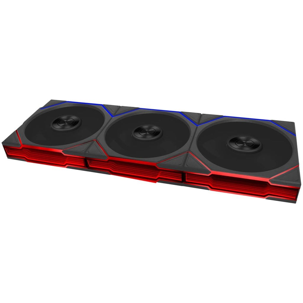 Bộ 3 quạt fan case UNI FAN TL FLEX 3 PACK | REVERSE - BLACK (3 QUẠT/ KHÔNG LCD)
