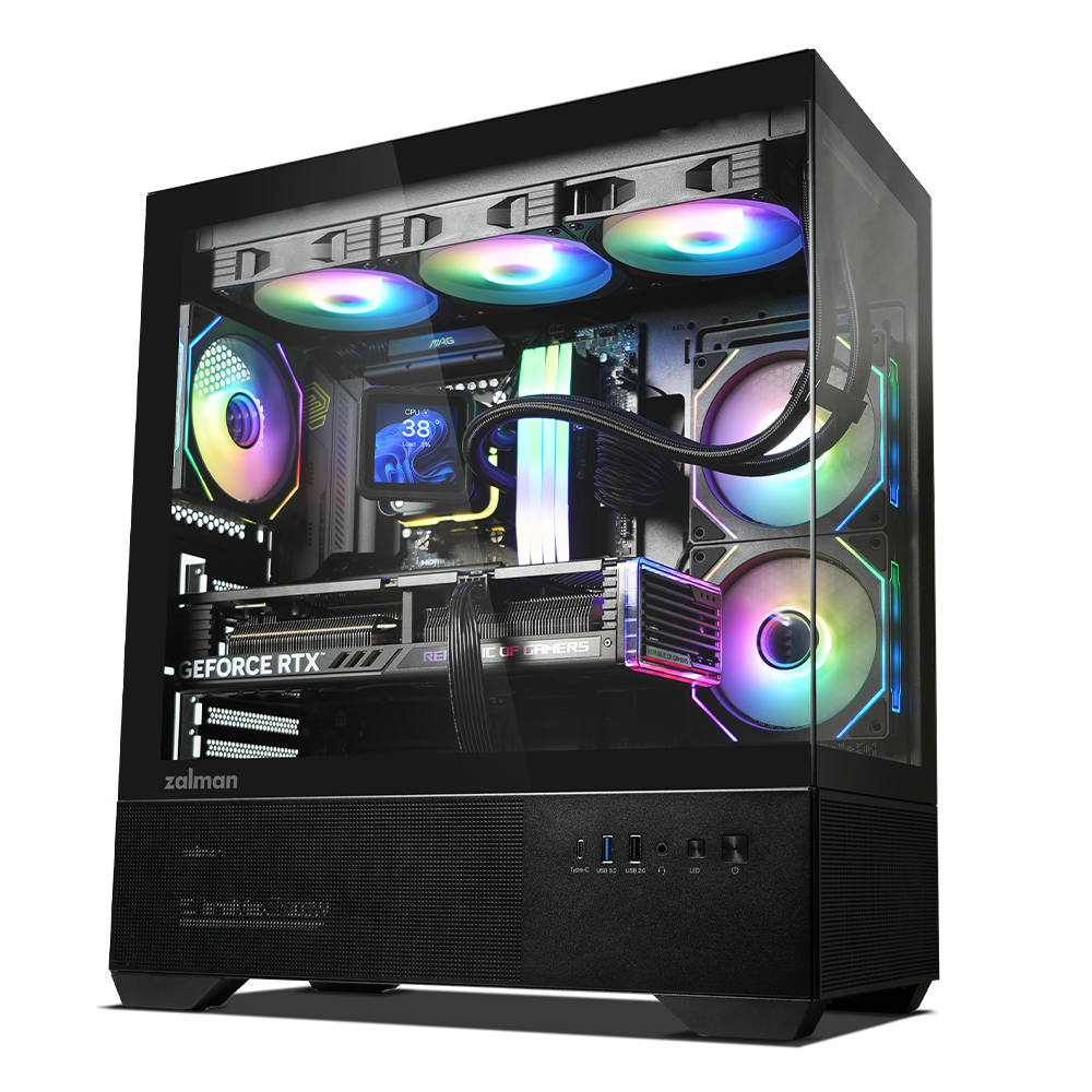 Vỏ Case Máy Tính Zalman CHRONIX V2 ARGB ATX Mid Tower - BLACK