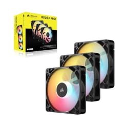 Bộ 3 Quạt Fan Case Corsair RS120-R ARGB - BLACK