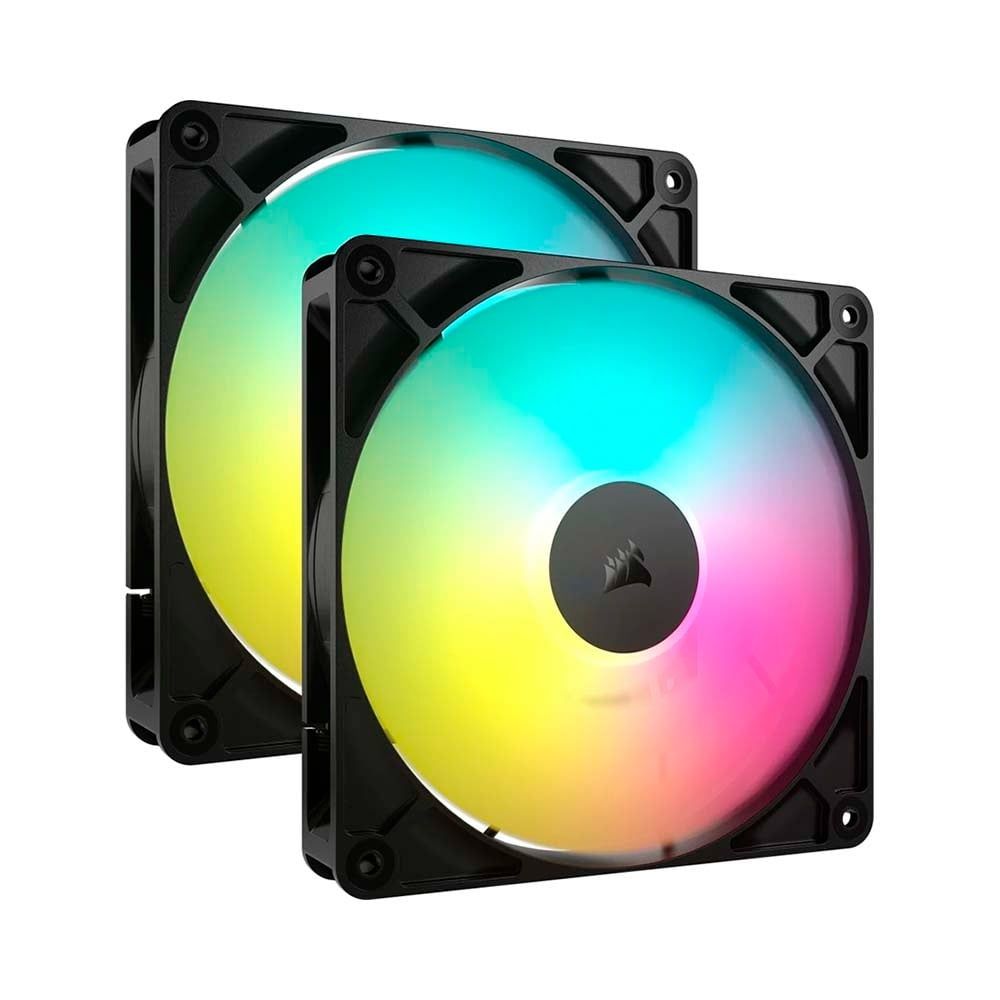 Bộ 2 quạt máy tính Corsair RS140 ARGB - BLACK