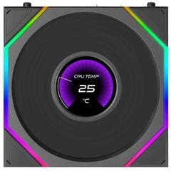 Fan case Lian Li Uni Fan TL LCD FLEX 120 REGULAR | REVERSED BLADE - BLACK (Quạt lẻ 12cm)