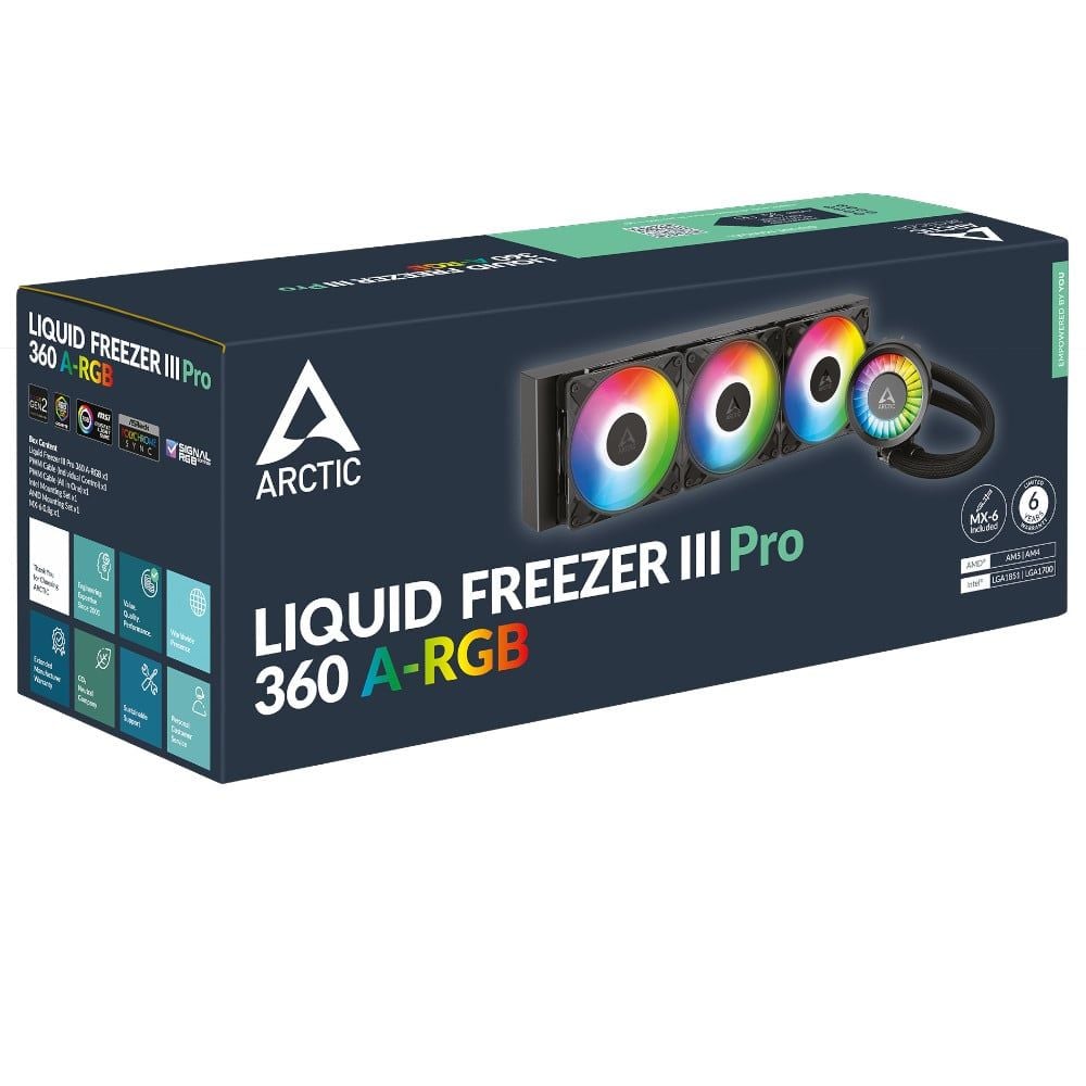 Tản nhiệt nước ARCTIC LIQUID FREEZER III 360 PRO ARGB - BLACK