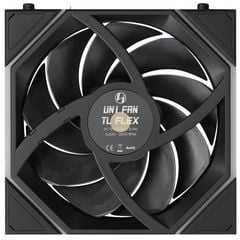 Bộ 3 quạt fan case UNI FAN TL FLEX 3 PACK | REVERSE - BLACK (3 QUẠT/ KHÔNG LCD)