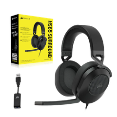 Tai nghe Corsair HS65 Surround Carbon - BLACK