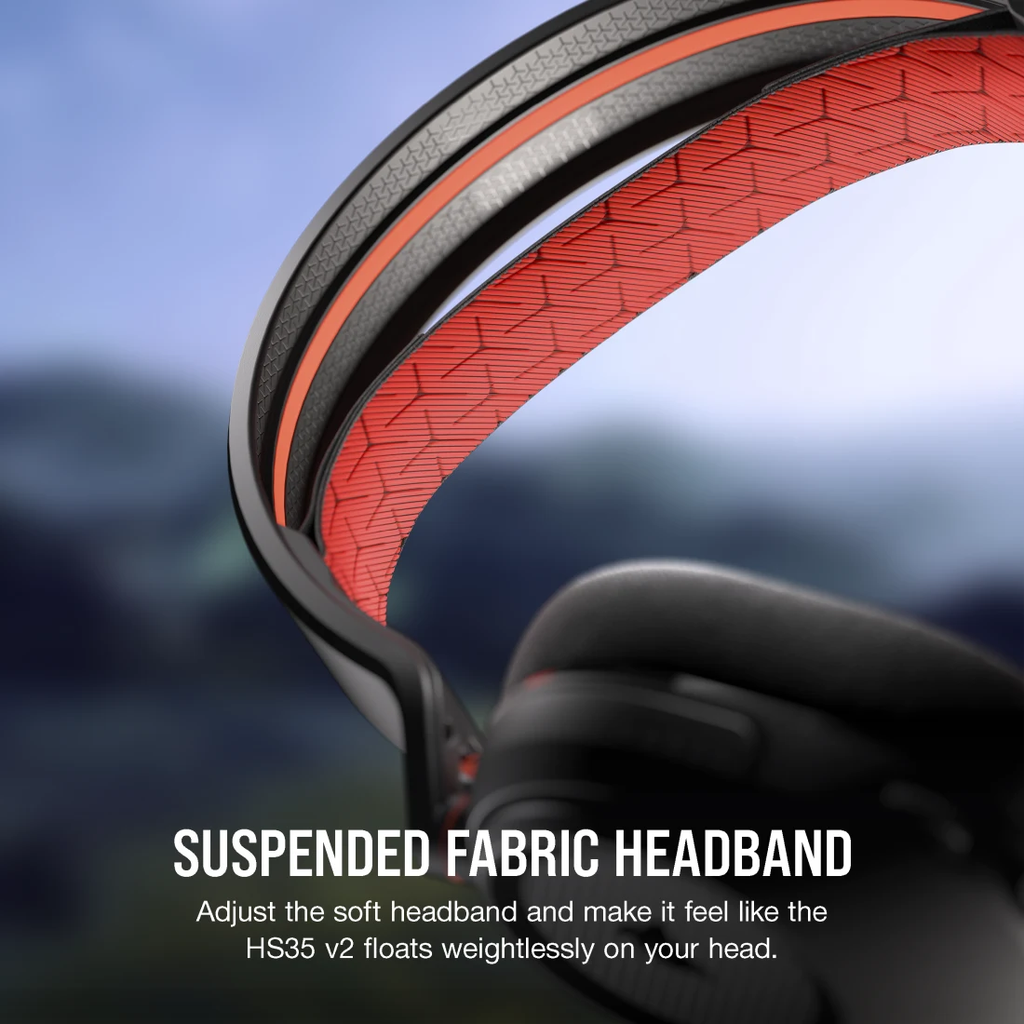 Tai nghe Corsair HS35 V2 Carbon - BLACK