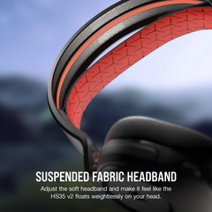 Tai nghe Corsair HS35 V2 Carbon - BLACK