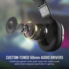 Tai nghe Corsair HS35 Surround V2 Carbon - BLACK