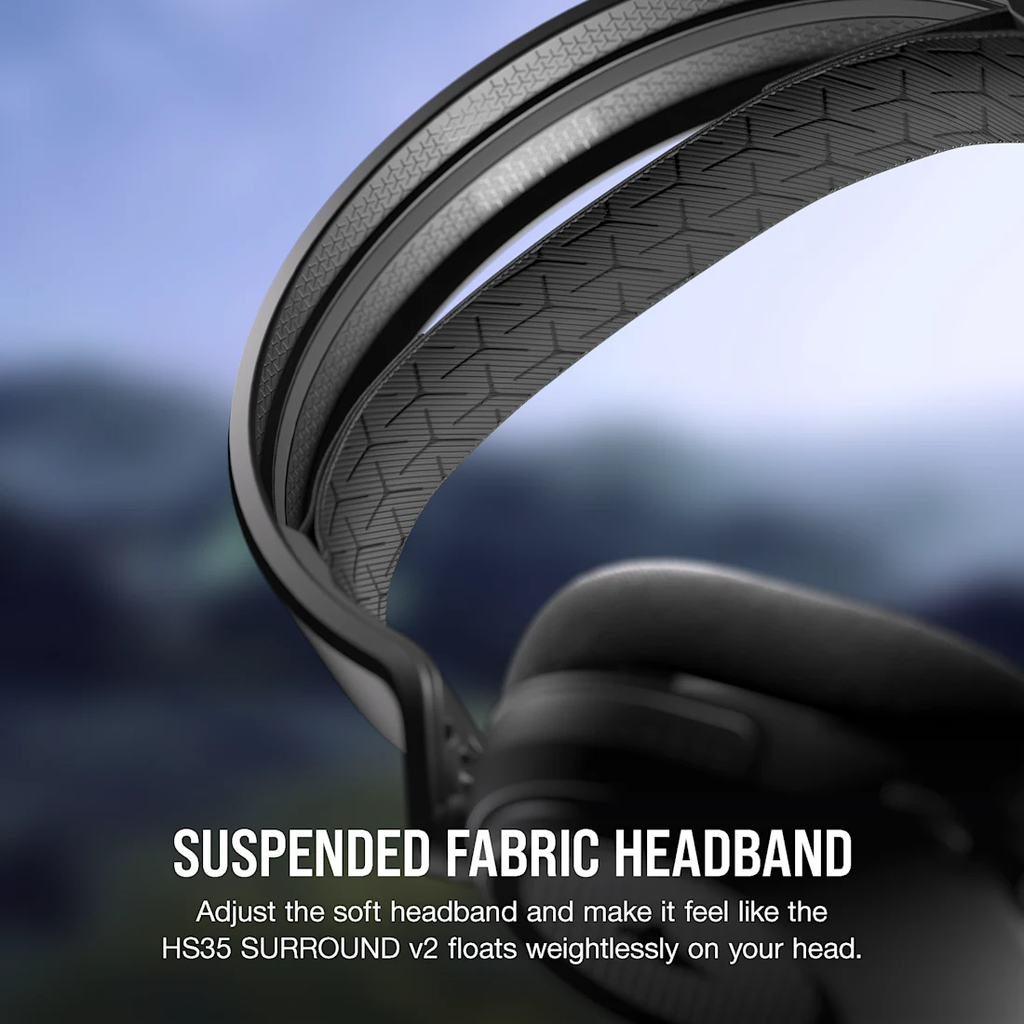 Tai nghe Corsair HS35 Surround V2 Carbon - BLACK