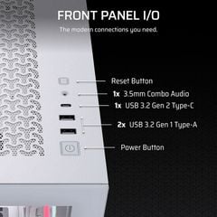 Vỏ Case máy tính Corsair 3500X Tempered Glass Mid-Tower LX-R RGB iCUE LINK - WHITE