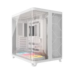 Vỏ Case máy tính Corsair AIR 5400 Tempered Glass Mid-Tower LX-R RGB iCUE LINK - WHITE