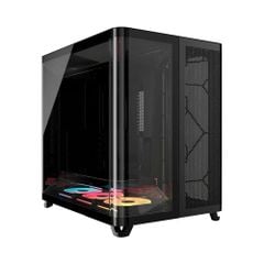 Vỏ Case máy tính Corsair AIR 5400 Tempered Glass Mid-Tower LX-R RGB iCUE LINK - BLACK