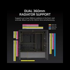 Vỏ Case máy tính Corsair FRAME 4000D RS ARGB Mid-Tower - BLACK