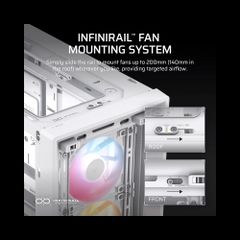 Vỏ Case máy tính Corsair FRAME 4000D RS ARGB Mid-Tower - WHITE