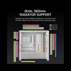 Vỏ Case máy tính Corsair FRAME 4000D RS ARGB Mid-Tower - WHITE