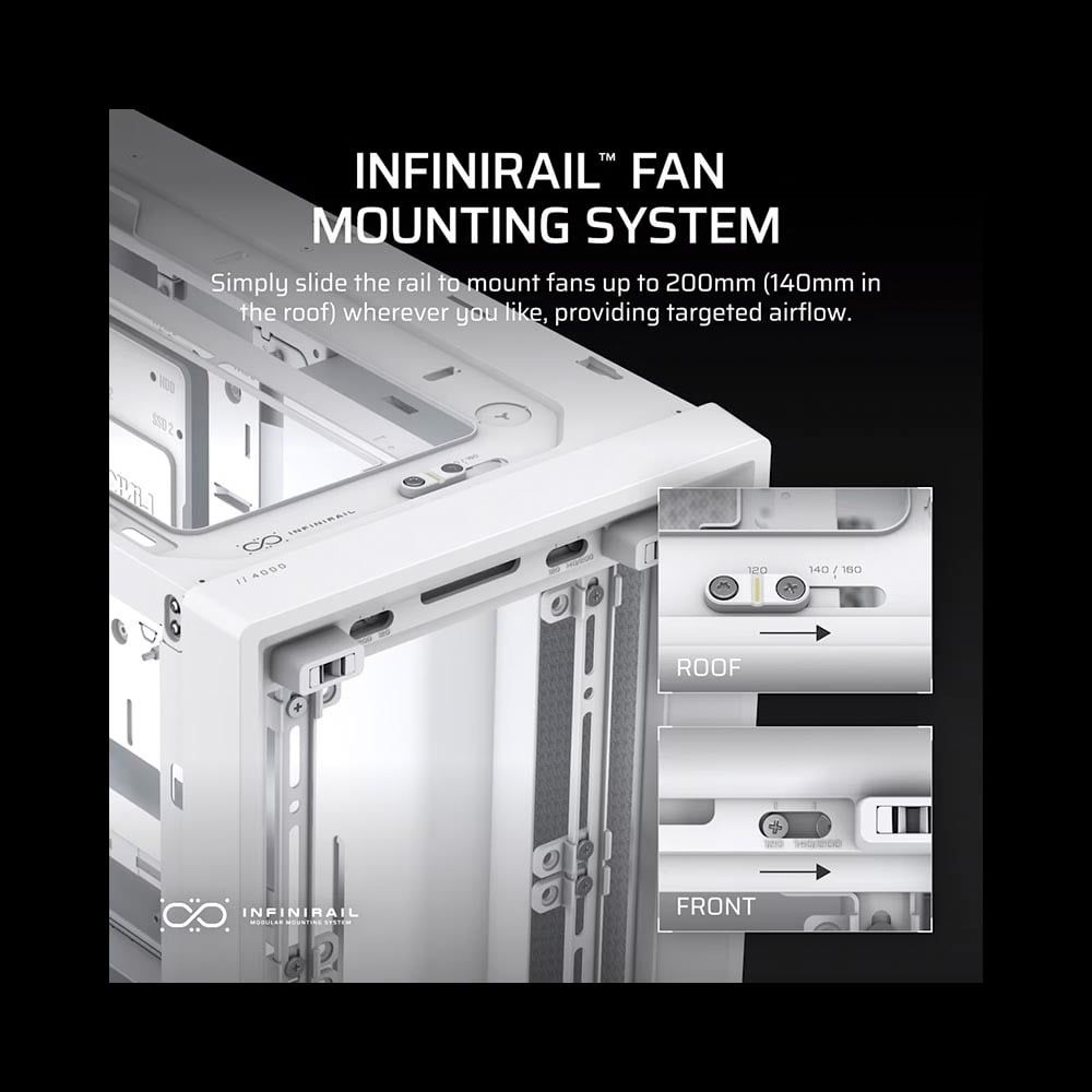 Vỏ Case máy tính Corsair FRAME 4000D Mid-Tower - WHITE