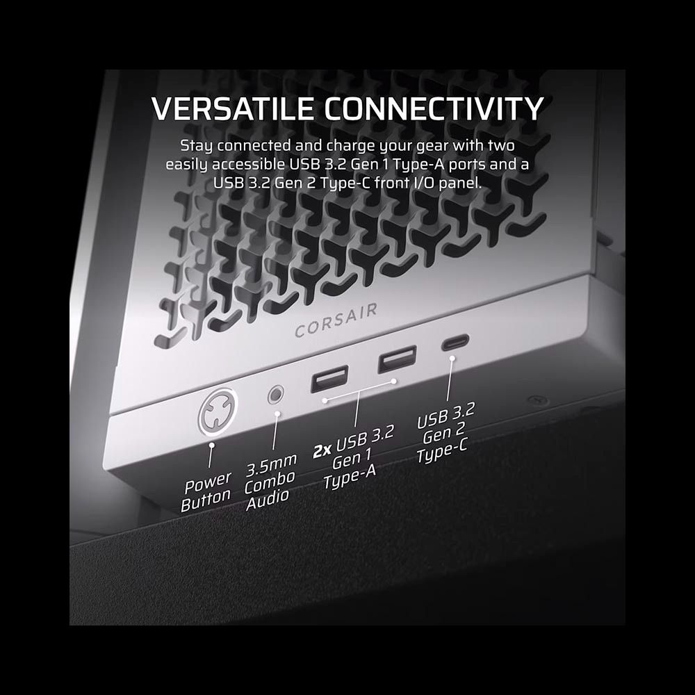 Vỏ Case máy tính Corsair FRAME 4000D Mid-Tower - WHITE