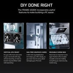 Vỏ Case máy tính Corsair FRAME 4500X RS-R ARGB Panoramic - WHITE