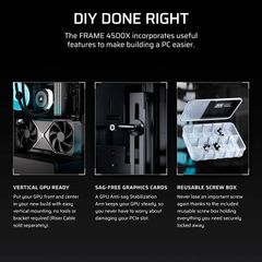 Vỏ Case máy tính Corsair FRAME 4500X LX-R RGB iCUE LINK Panoramic - BLACK
