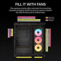 Vỏ Case máy tính Corsair FRAME 4500X RS-R ARGB Panoramic - BLACK