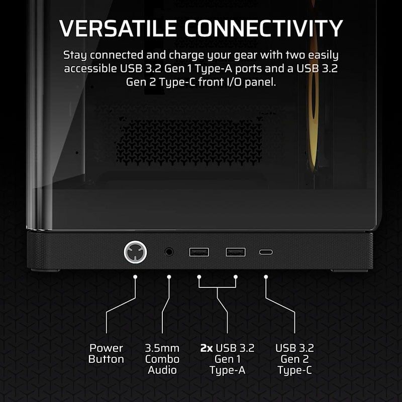 Vỏ Case máy tính Corsair FRAME 4500X RS-R ARGB Panoramic - BLACK