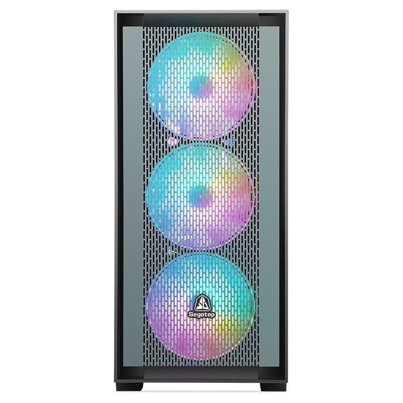 Vỏ Case SEGOTEP Gank 360 - BLACK (EATX - Mặt lưới)