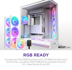 Vỏ Case NZXT H9 Flow RGB Plus (2025) All - WHITE