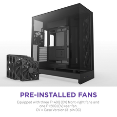 Vỏ Case NZXT H9 FLOW ALL - BLACK