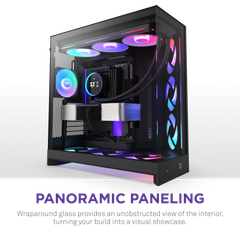Vỏ Case NZXT H9 Flow RGB Plus (2025) All - BLACK