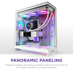 Vỏ Case NZXT H9 Flow RGB Plus (2025) All - WHITE