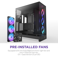 Vỏ Case NZXT H9 FLOW RGB ALL - BLACK