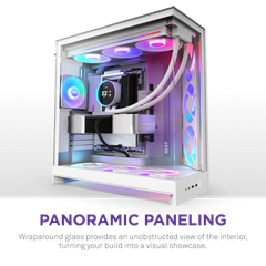 Vỏ Case NZXT H9 FLOW RGB ALL - WHITE