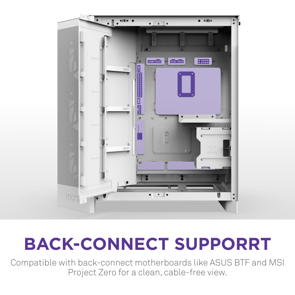 Vỏ Case NZXT H9 FLOW RGB ALL - WHITE