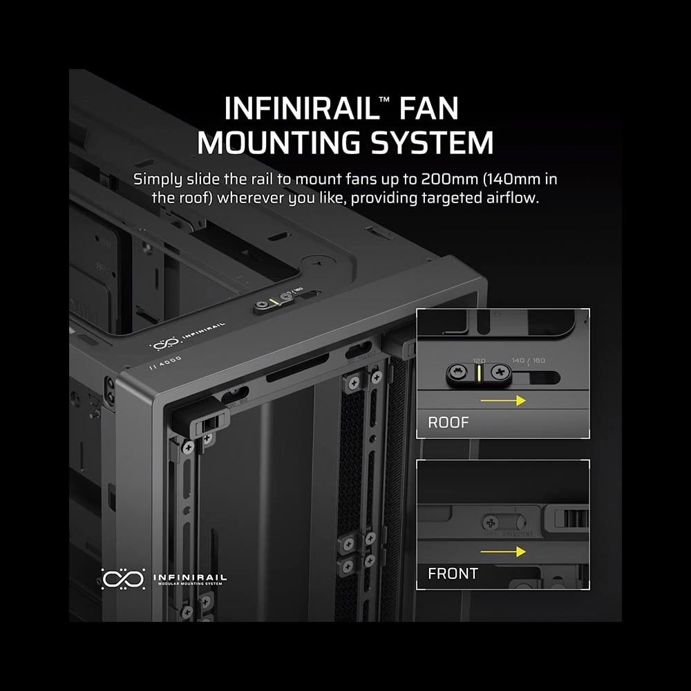 Vỏ Case máy tính Corsair FRAME 4000D Mid-Tower - BLACK